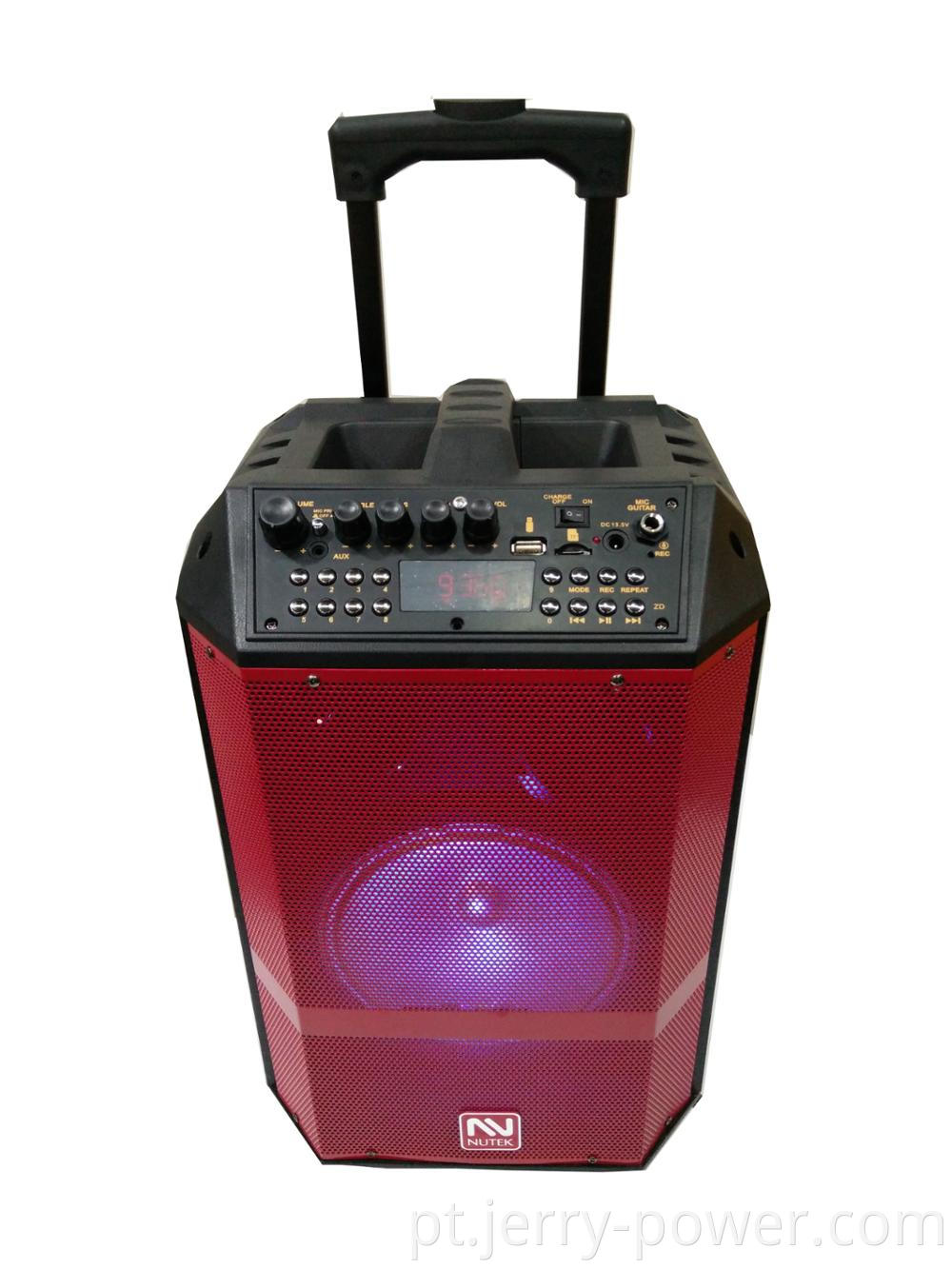 Microfone Sem Fio Especial Sistema de Música Jerry Digital Portátil Recarregável Carrinho Alto-falantes